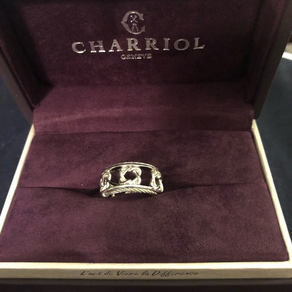 Charriol heart to heart cable ring - Picture 1 of 7
